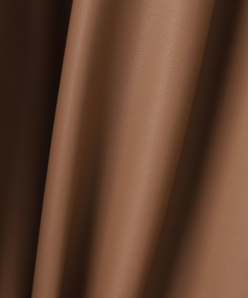 Droite lautreamont（ドロワットロートレアモン）の「レザーライクブルゾン≪洗濯機で洗える≫（ブルゾン・レディース・キャメル・M）」の17枚目の写真