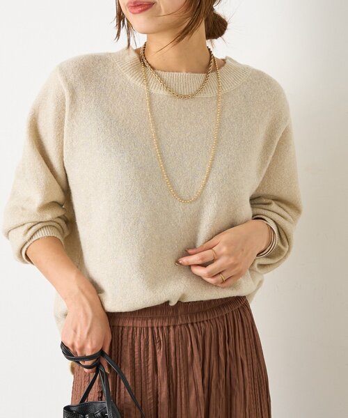 Jena espace merveilleux(ジェナ エスパスメルヴェイユ)の「ラメクルーネックニット(ニット/セーター・レディース・グレー/ブルー/アイボリー・FREE)」の6枚目の写真