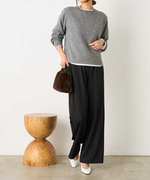 Jena espace merveilleux(ジェナ エスパスメルヴェイユ)の「ラメクルーネックニット(ニット/セーター・レディース・グレー/ブルー/アイボリー・FREE)」の11枚目の写真