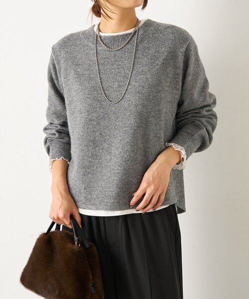 Jena espace merveilleux(ジェナ エスパスメルヴェイユ)の「ラメクルーネックニット(ニット/セーター・レディース・グレー/ブルー/アイボリー・FREE)」の12枚目の写真