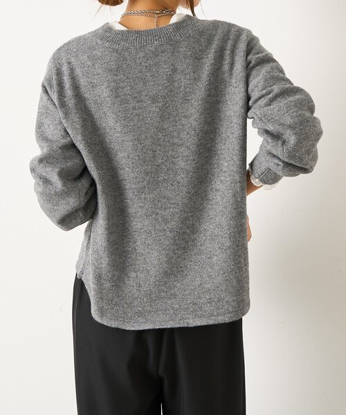 Jena espace merveilleux(ジェナ エスパスメルヴェイユ)の「ラメクルーネックニット(ニット/セーター・レディース・グレー/ブルー/アイボリー・FREE)」の13枚目の写真