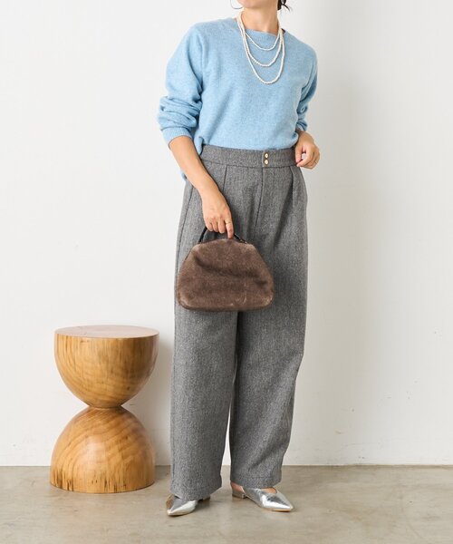 Jena espace merveilleux(ジェナ エスパスメルヴェイユ)の「ラメクルーネックニット(ニット/セーター・レディース・グレー/ブルー/アイボリー・FREE)」の21枚目の写真