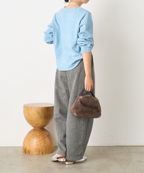 Jena espace merveilleux(ジェナ エスパスメルヴェイユ)の「ラメクルーネックニット(ニット/セーター・レディース・グレー/ブルー/アイボリー・FREE)」の22枚目の写真