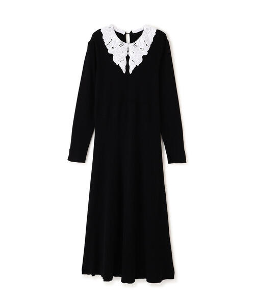 PROPORTION BODY DRESSING（プロポーションボディドレッシング）の「レース襟付きニットワンピース / 1215240118（ワンピース・レディース・ブラック/ダークグレー/ブラウン系その他・MEDIUM/P/S）」の17枚目の写真