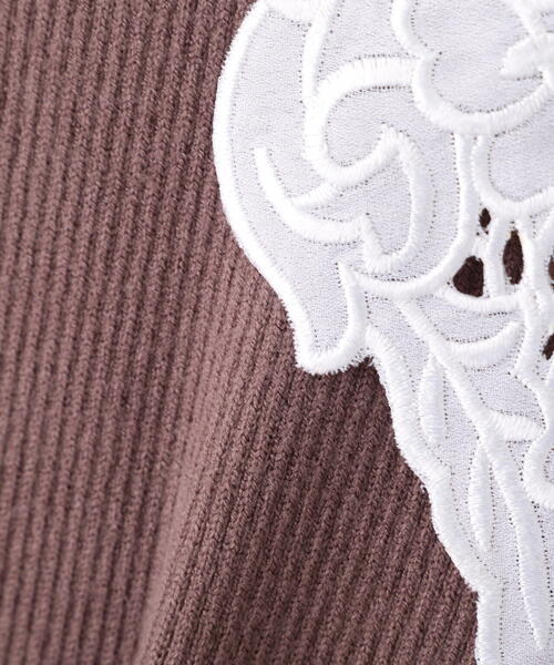 PROPORTION BODY DRESSING（プロポーションボディドレッシング）の「レース襟付きニットワンピース / 1215240118（ワンピース・レディース・ブラック/ダークグレー/ブラウン系その他・MEDIUM/P/S）」の16枚目の写真