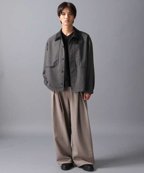 LAKOLE（ラコレ）の「ショートバーンジャケット / 607104（ブルゾン・メンズ・ブラック/グレー・MEDIUM/LARGE）」の6枚目の写真