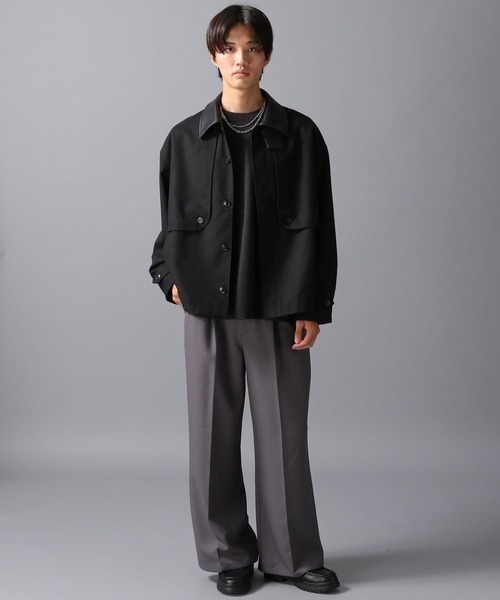 LAKOLE（ラコレ）の「ショートバーンジャケット / 607104（ブルゾン・メンズ・ブラック/グレー・MEDIUM/LARGE）」の3枚目の写真