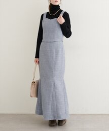 natural couture(ナチュラルクチュール)の〈airi〉ツイードマーメイドスカート(スカート)