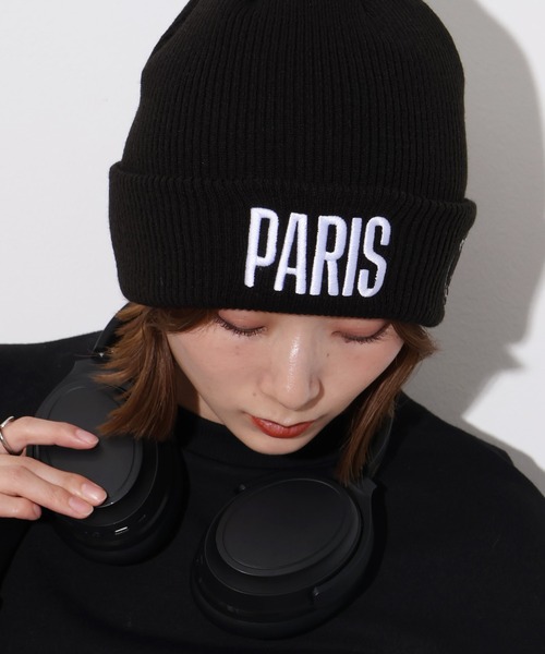 PARIS SAINT-GERMAIN（パリサンジェルマン）の「【Paris Saint-Germain/パリサンジェルマン】PARIS ロゴエンブレム ニットキャップ（ニットキャップ/ビーニー・メンズ・ベージュ/ブラック×ホワイト/ブラック×ブラック・FREE）」の8枚目の写真