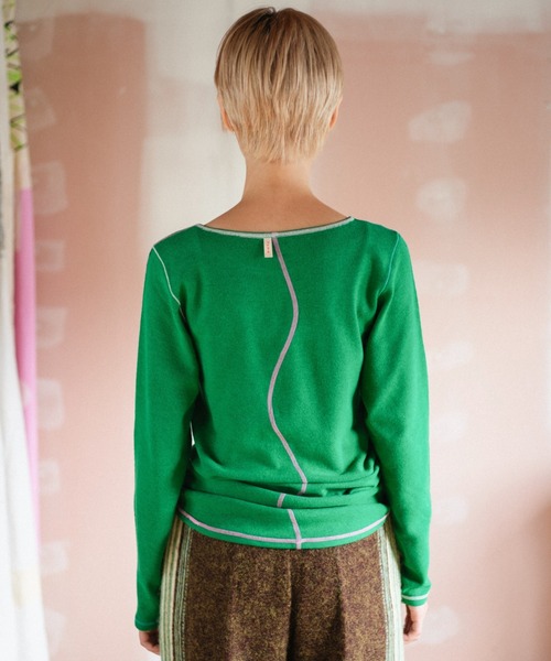 PAMM（パム）の「PAMMのウォームウェア（Tシャツ/カットソー・レディース・アイボリー/ダークパープル/グリーン/ネイビー・1/2）」の2枚目の写真