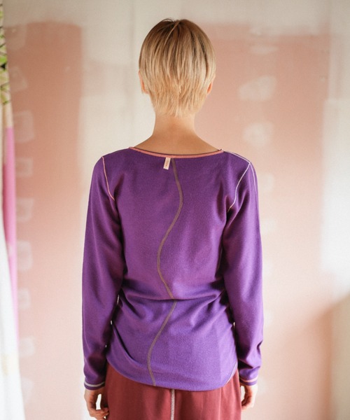 PAMM（パム）の「PAMMのウォームウェア（Tシャツ/カットソー・レディース・アイボリー/ダークパープル/グリーン/ネイビー・1/2）」の4枚目の写真