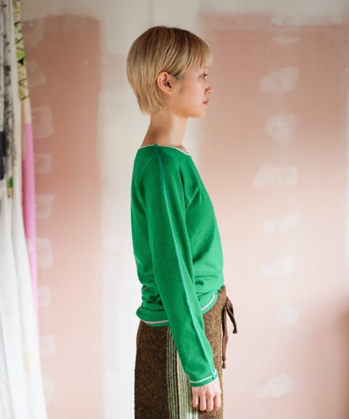 PAMM（パム）の「PAMMのウォームウェア（Tシャツ/カットソー・レディース・アイボリー/ダークパープル/グリーン/ネイビー・1/2）」の17枚目の写真