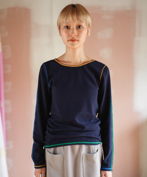 PAMM（パム）の「PAMMのウォームウェア（Tシャツ/カットソー・レディース・アイボリー/ダークパープル/グリーン/ネイビー・1/2）」の19枚目の写真