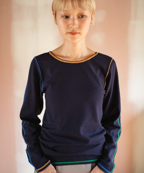 PAMM（パム）の「PAMMのウォームウェア（Tシャツ/カットソー・レディース・アイボリー/ダークパープル/グリーン/ネイビー・1/2）」の21枚目の写真