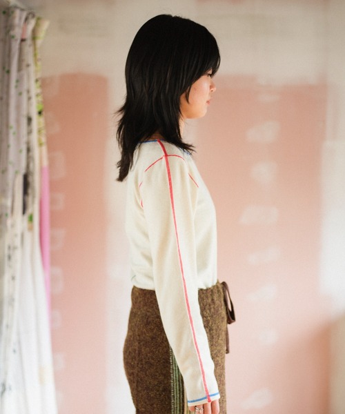 PAMM（パム）の「PAMMのウォームウェア（Tシャツ/カットソー・レディース・アイボリー/ダークパープル/グリーン/ネイビー・1/2）」の12枚目の写真