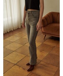 PLACE STUDIO（プレイススタジオ）の「Vintage Washing Cat Brush Slim Bootcut Denim Pants (Black Blue)（デニムパンツ）」