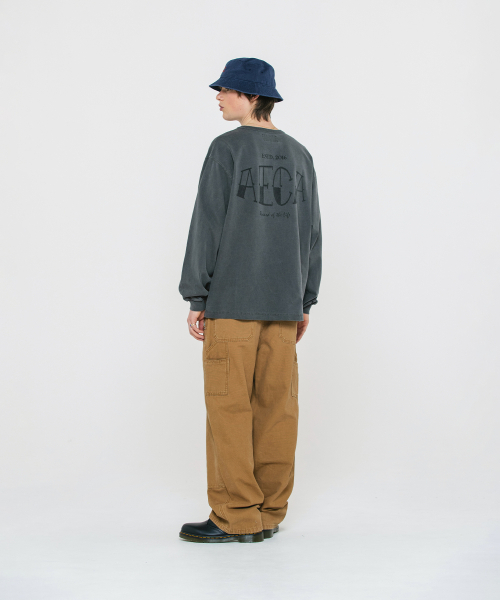 AECA(エイカ)の「VINTAGE DOUBLE KNEE PIGMENT PANTS-BEIGE(その他パンツ・メンズ・その他・MEDIUM/LARGE/SMALL)」の4枚目の写真