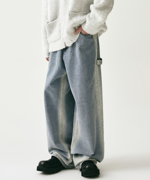 AVANDRESS(アバンドレス )の「Hammer Wide Pants BLACK(デニムパンツ・レディース・ブラック・MEDIUM/X-SMALL/XX-SMALL/SMALL)」の2枚目の写真