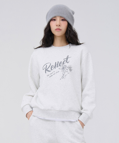 CHASECULT(チェイスカルト)の「女性 起毛 グラフィック スウェット - オートミール(スウェット・レディース・オートミール・90/85)」の1枚目の写真