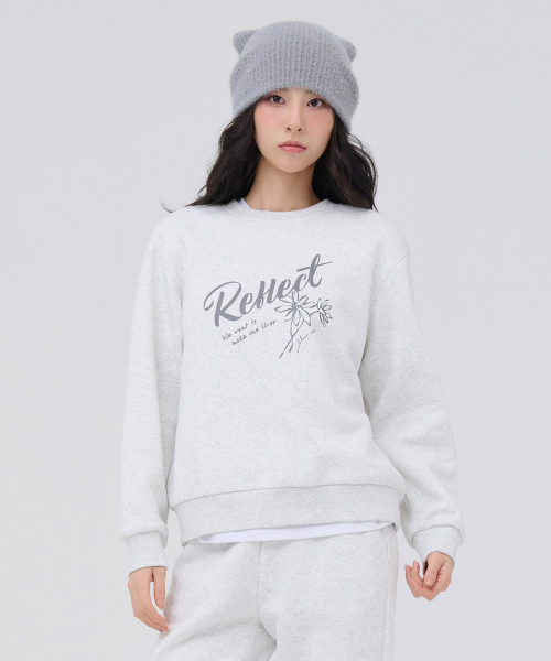 CHASECULT(チェイスカルト)の「女性 起毛 グラフィック スウェット - オートミール(スウェット・レディース・オートミール・90/85)」の2枚目の写真