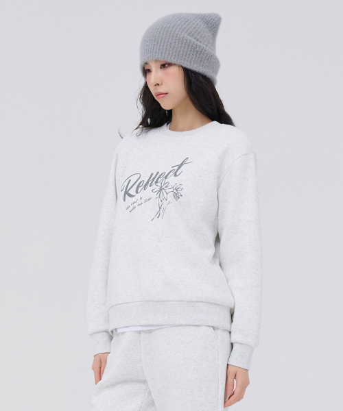 CHASECULT(チェイスカルト)の「女性 起毛 グラフィック スウェット - オートミール(スウェット・レディース・オートミール・90/85)」の3枚目の写真