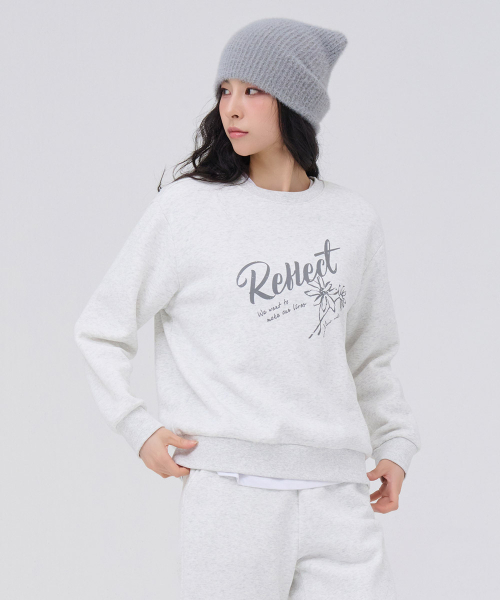 CHASECULT(チェイスカルト)の「女性 起毛 グラフィック スウェット - オートミール(スウェット・レディース・オートミール・90/85)」の4枚目の写真