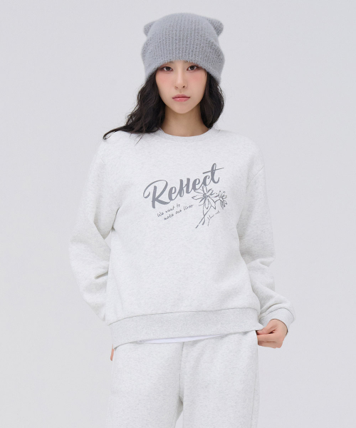 CHASECULT(チェイスカルト)の「女性 起毛 グラフィック スウェット - オートミール(スウェット・レディース・オートミール・90/85)」の5枚目の写真