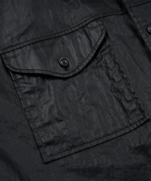 FRIZMWORKS(フリズムワークス)の「COATED WORK SHIRT JACKET _ BLACK(シャツ/ブラウス・メンズ・その他・X-LARGE/SMALL/MEDIUM/LARGE)」の5枚目の写真