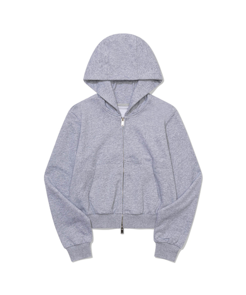 MOAA（モア）の「Cropped Zip Hoodie (GRAY)（パーカー・レディース・その他・SMALL/MEDIUM）」の2枚目の写真