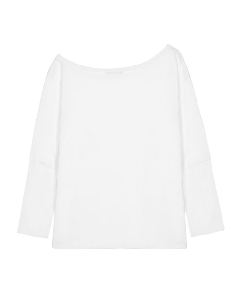 NICK&NICOLE(ニックアンドニコール)の「NICOLE ONE SHOULDER LAYERED LOGO LS TOP_IVORY(Tシャツ/カットソー・レディース・その他・FREE)」の5枚目の写真