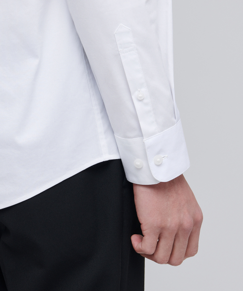 MUSINSA STANDARD（ムシンサスタンダード）の「ワイドスプレッドカラードレスシャツ[ホワイト]（ビジネスシャツ・メンズ・その他・LARGE/X-LARGE/XX-LARGE/MEDIUM）」の6枚目の写真
