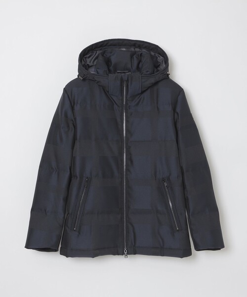 シャドーチェックカルゼダウン（ダウンジャケット/コート）｜BLACK