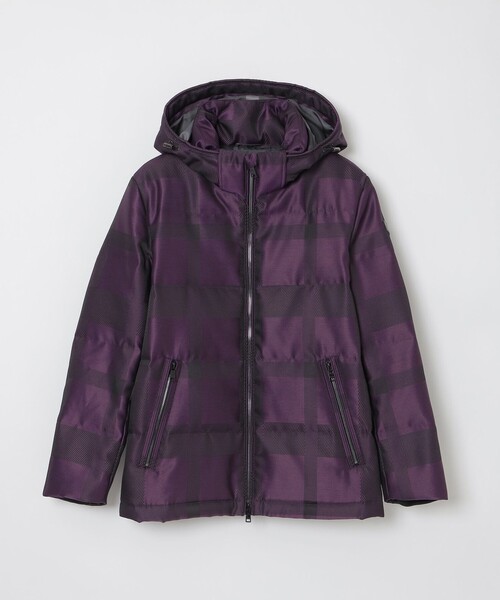 シャドーチェックカルゼダウン（ダウンジャケット/コート）｜BLACK