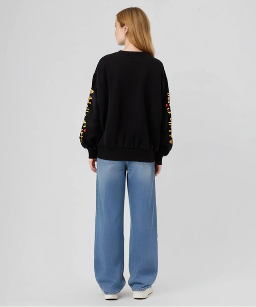 sanrio（サンリオ）の「親子お揃い サンリオ ボリューム袖トレーナー 1114A（スウェット・レディース・オフホワイト/ブラック・F）」の8枚目の写真