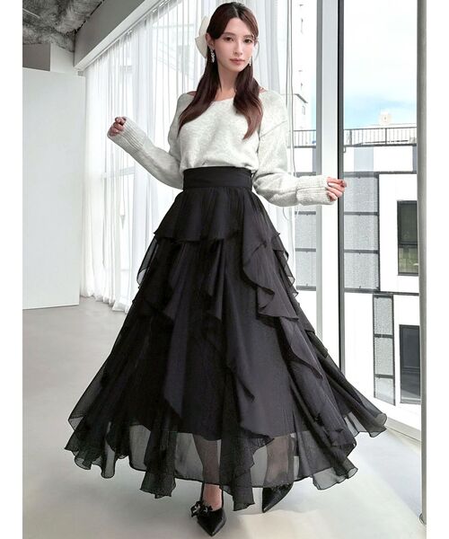 ラッフルシアーロングスカート（スカート）｜RESEXXY（リゼクシー）の