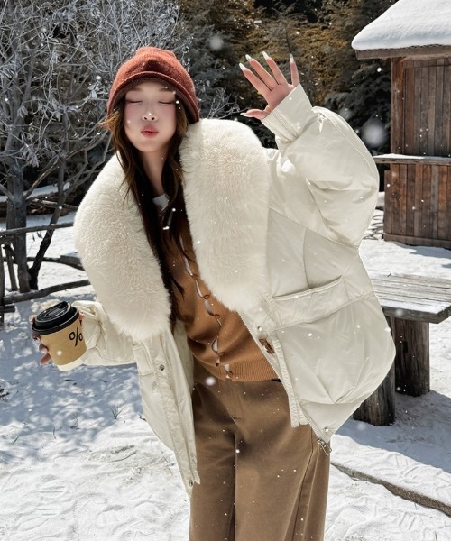 アルビチオ　archivio ホワイト　ダウン　セットアップ　未使用品 ルイルエブティック RUIRUE BOUTIQUE フォックスファービッグ