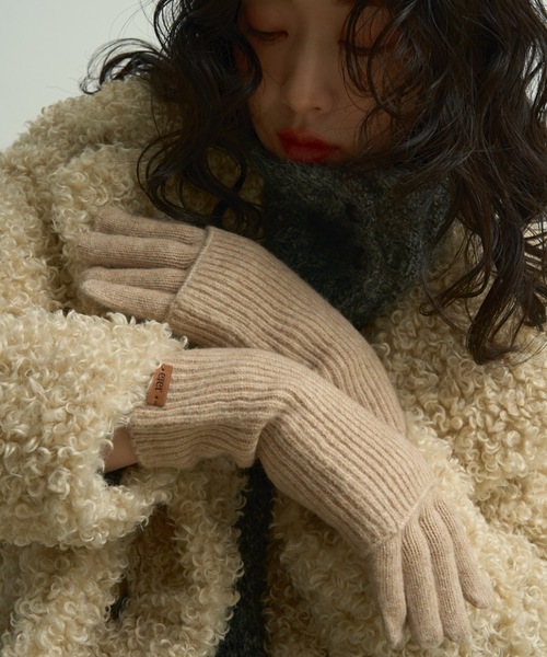 Layered knit gloves / レイヤードニットグローブ（手袋）｜Lutim by u