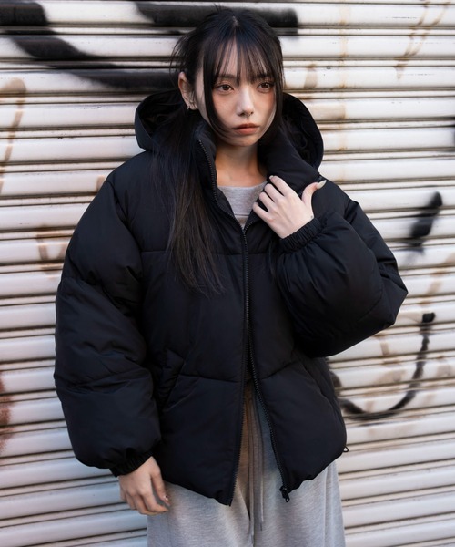 WEGO（ウィゴー）の「WEGO/3WAYファーフードパファーブルゾン（ダウンジャケット/コート・レディース・ブラック・SMALL/MEDIUM）」の16枚目の写真