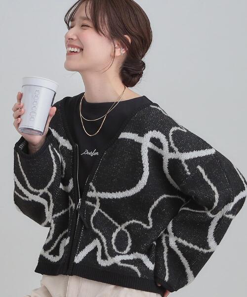 か*)様 プリスティン PRISTINE　3 Way ボレロ　カーディガン　天然 セール】【洗濯機可】選べる3柄 VネックZIPカーディガン（カーディガン