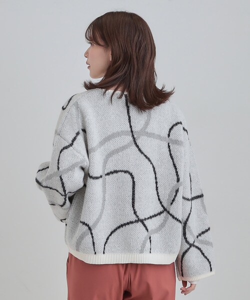 セール】【洗濯機可】選べる3柄 VネックZIPカーディガン（カーディガン