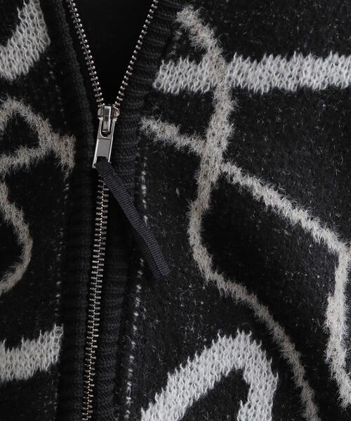 Cutie Blonde（キューティーブロンド）の「【洗濯機可】選べる3柄 VネックZIPカーディガン（カーディガン/ボレロ・レディース・ホワイト系9/ブラック系/ブルー系3/ホワイト系1/グレー系3/ネイビー系5・00）」の22枚目の写真