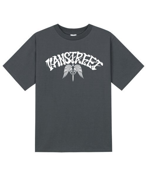 KAN6312(カン6312)の「KTG0167 レタリング ラウンドテーブルの騎士 半袖Tシャツ - グレー(Tシャツ/カットソー・メンズ・その他・LARGE/X-LARGE/SMALL/MEDIUM)」の1枚目の写真
