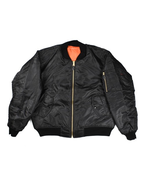 ROTHCO（ロスコ）の「【PH3】【ROTHCO/ロスコ】Black MA-1 Flight Jacket 7324（ミリタリージャケット・レディース・ブラック・X-SMALL/MEDIUM/X-LARGE/XX-SMALL）」の4枚目の写真