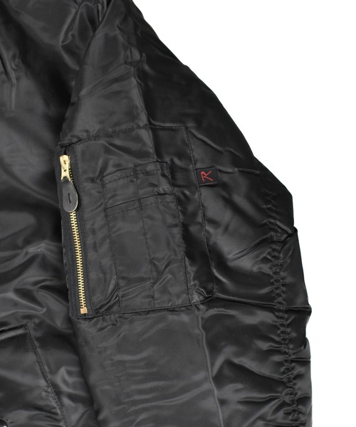 ROTHCO（ロスコ）の「【PH3】【ROTHCO/ロスコ】Black MA-1 Flight Jacket 7324（ミリタリージャケット・レディース・ブラック・X-SMALL/MEDIUM/X-LARGE/XX-SMALL）」の5枚目の写真