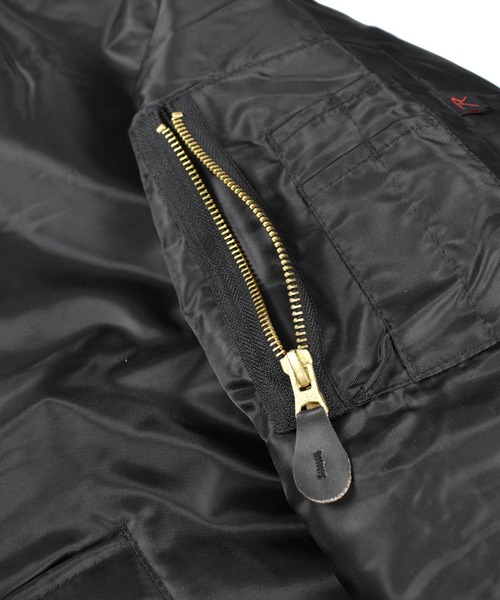 ROTHCO（ロスコ）の「【PH3】【ROTHCO/ロスコ】Black MA-1 Flight Jacket 7324（ミリタリージャケット・レディース・ブラック・X-SMALL/MEDIUM/X-LARGE/XX-SMALL）」の9枚目の写真