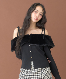 Mi-je（ミジェ）の「2WAYオフショルニットプルオーバー【韓国ファッション】（ニット/セーター）」