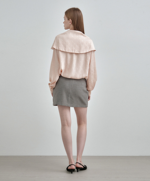 MONGDOL(モンドル)の「スカーフタイブラウスドットペールピンクMDBL004DOTPALEPINK(シャツ/ブラウス・レディース・その他・F)」の4枚目の写真