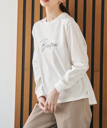 ロゴフォトプリントスウェットTシャツ