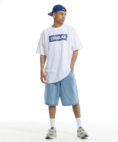 CREAM SODA LAB（クリームソーダラボ）の「クリームソーダラボ ペイズリーボックス 半袖Tシャツ ホワイトブルー（Tシャツ/カットソー・レディース・その他・LARGE/MEDIUM/X-LARGE/XX-LARGE）」の5枚目の写真