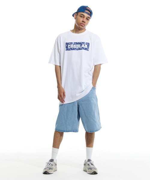 CREAM SODA LAB（クリームソーダラボ）の「クリームソーダラボ ペイズリーボックス 半袖Tシャツ ホワイトブルー（Tシャツ/カットソー・レディース・その他・LARGE/MEDIUM/X-LARGE/XX-LARGE）」の6枚目の写真